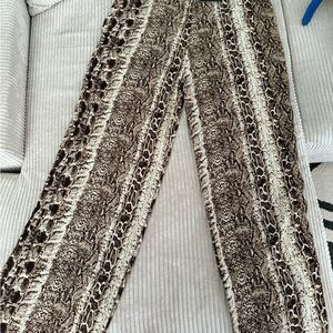PrettyLittleThing Snake Print Wide Leg Pant set